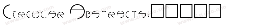 Circular Abstracts字体转换